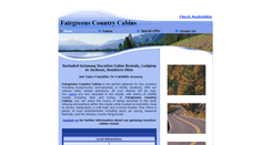 Desktop Screenshot of fairgreenscountrycabin.com